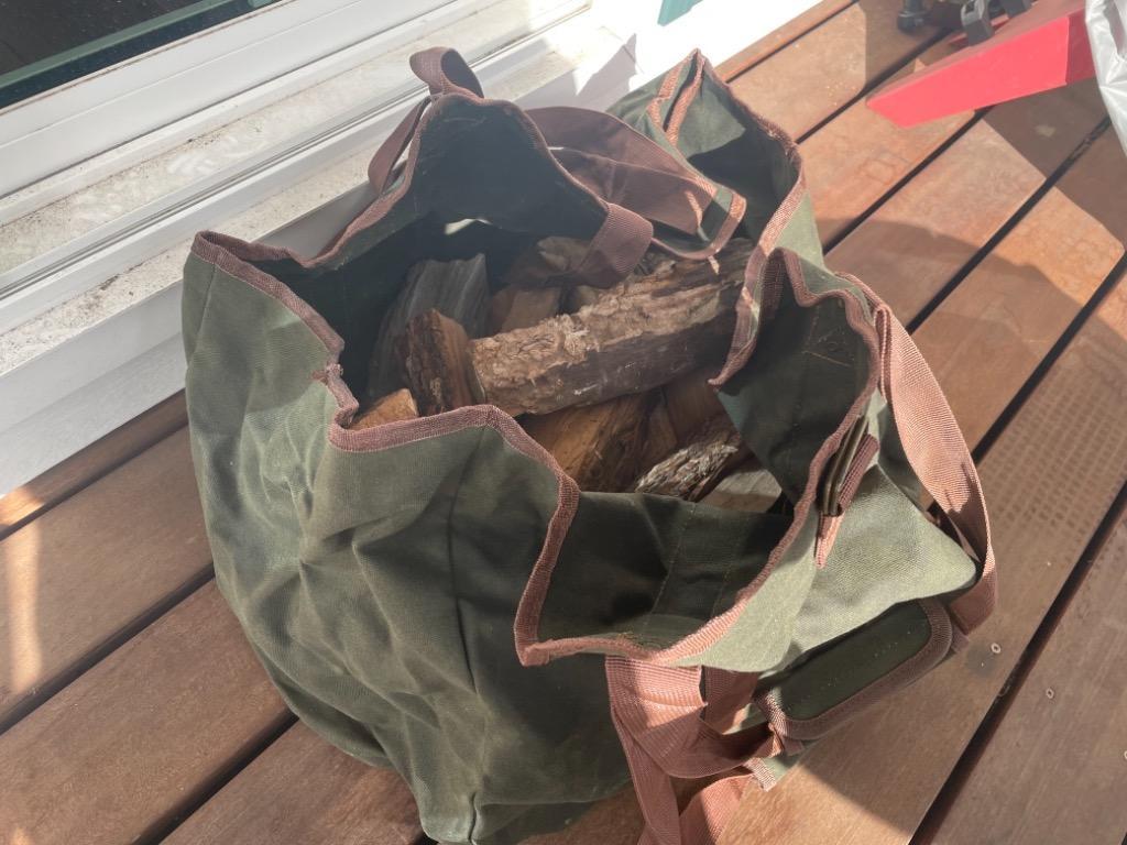 薪トートバッグ 61L ログキャリー 薪ケース 薪ログキャリア 暖炉