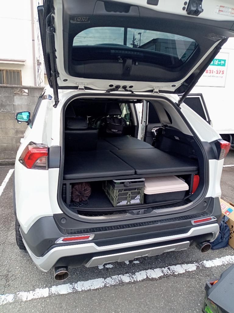 RAV4 m.flat ベッドキット ブラックレザー/クッション材25mm ラブ4 車中泊 グッズ ラブフォー 車中泊 マット 日本製