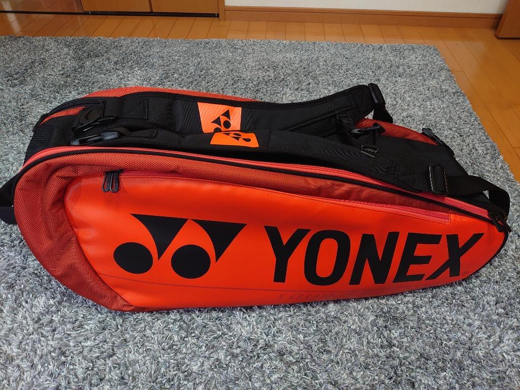 YONEX バドミントンバッグ オレンジ YONEX ヨネックス テニス バドミントン ラケットバッグ（6本入れ