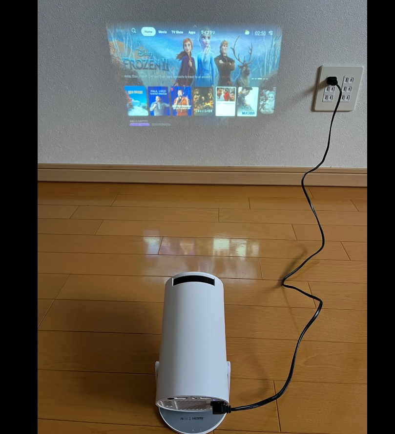 プロジェクター 軽量 本体 4k 小型 天井投影 Android TV 11 2024