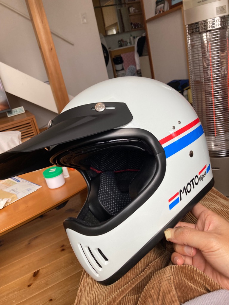 モトバイパー Moto-Viper MP400 HOPPER 白 L☆ゴーグル付