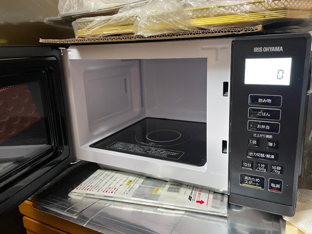 【動確済み】美品 2022年 アイリスオーヤマ 電子レンジ IMB-F2201-B 22L ブラック IRIS OHYAMA フラットテーブル 家電 厨房 飲食店 大阪発 IRIS OHYAMA アイリスオーヤマ 電子レンジ 22L フラットテーブル