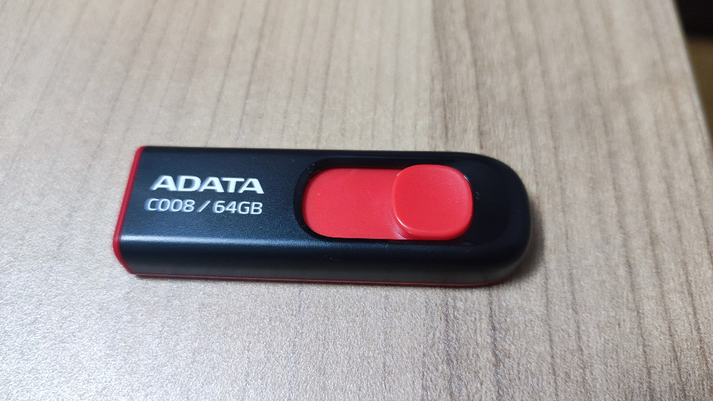 ゆうパケットで送料無料】ADATA スライド式 USBフラッシュメモリー64GB