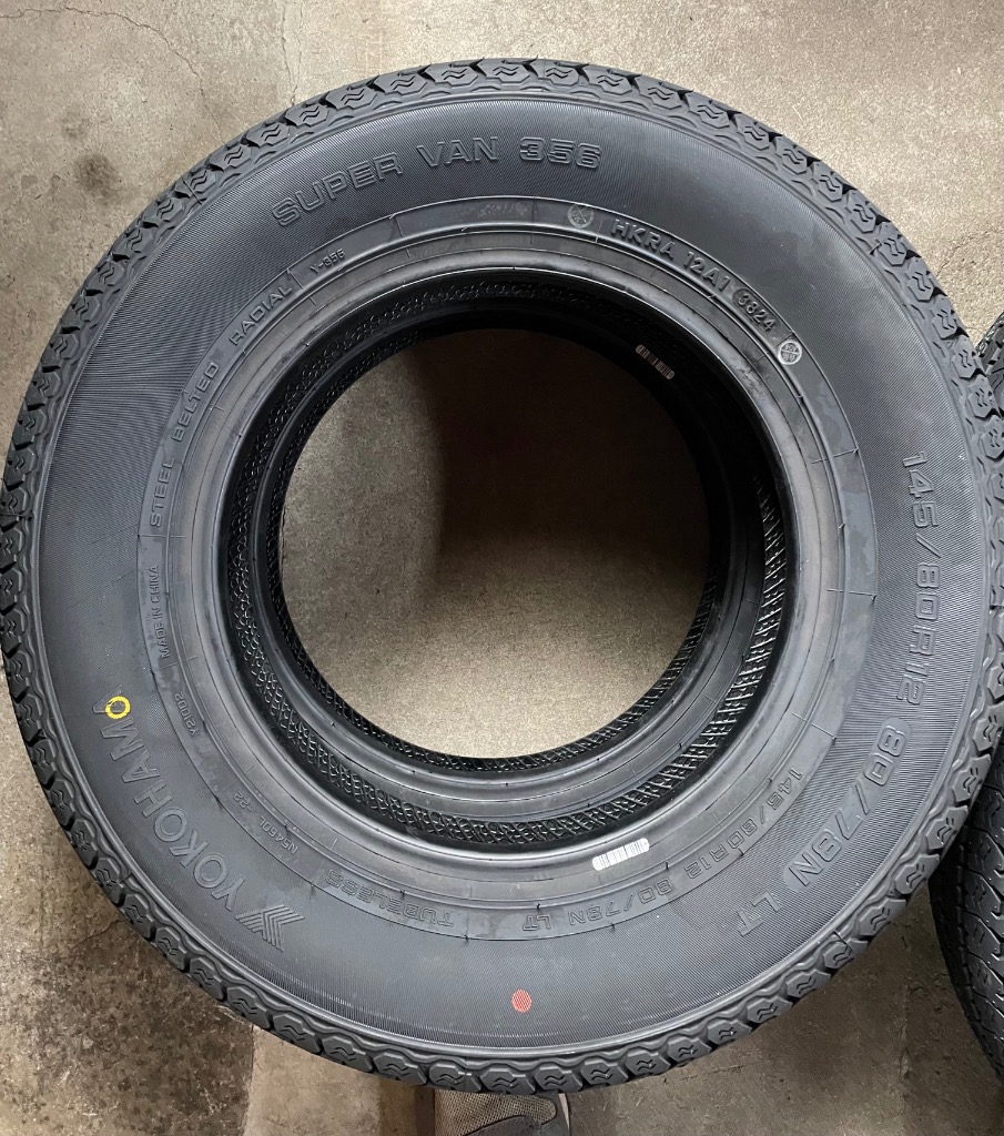 ヨコハマタイヤ SUPER VAN Y356 2024年製 145/80R12 80/78N （145R12 6PR） （タイヤのみ4本セット・送料無料！）  : y356-1458012-4 : ホウゲツYahoo!店 - 通販 - Yahoo!ショッピング