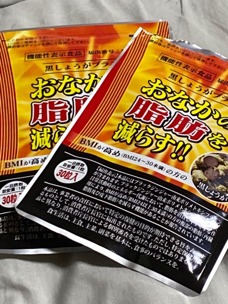 黒しょうがプラス 初回限定 おなかの脂肪 内臓脂肪 皮下脂肪を減らす 機能性表示食品 1袋 約1ヶ月分 :a011-5073:新光通販  Yahoo!ショップ - 通販 - Yahoo!ショッピング