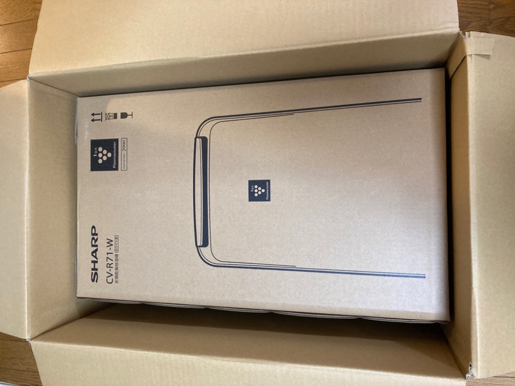 SHARP シャープ 衣類乾燥除湿機 CV-R71-W ホワイト 衣類乾燥