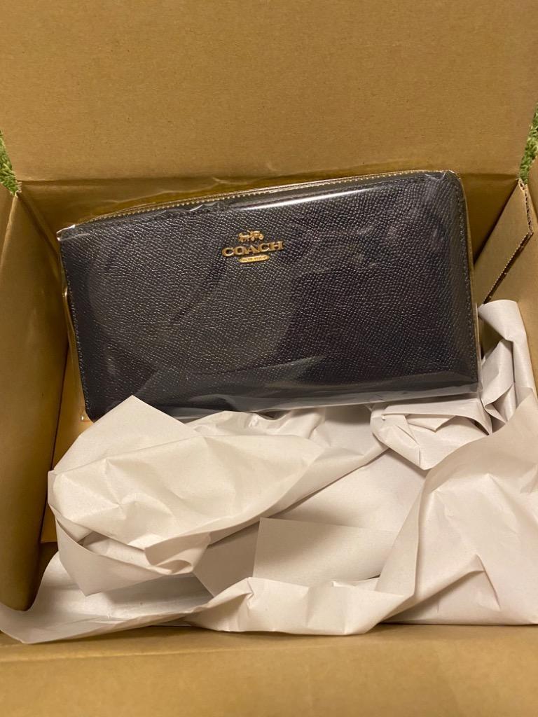 COACH コーチ 財布 長財布 C3441 ストラップ付 ラウンドジップ