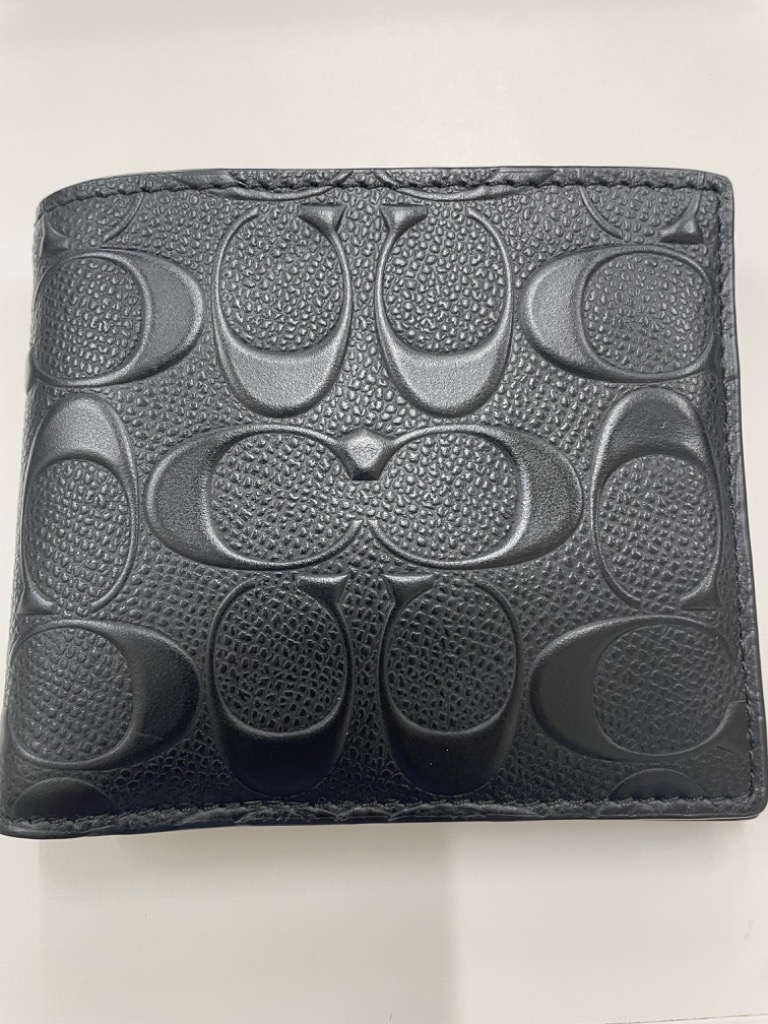 COACH（コーチ） 財布 二つ折り財布 F75371 BLK ミニ財布 IDケース