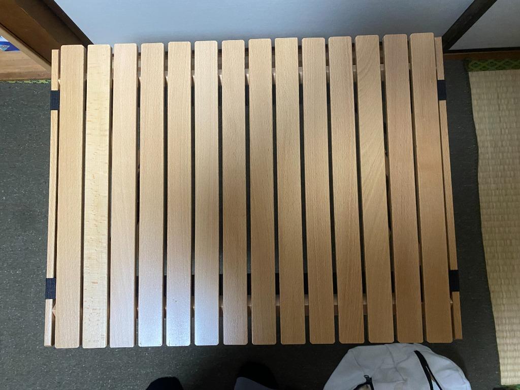 キャンプ テーブル アウトドア ロールテーブル 木製 60cm 【1年