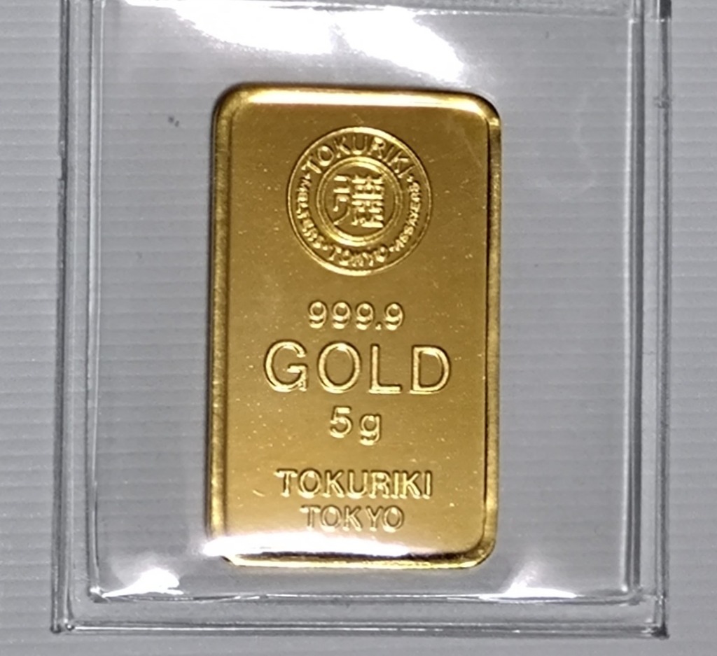 新品】徳力本店 純金インゴット 5g ペンダントトップ チャーム