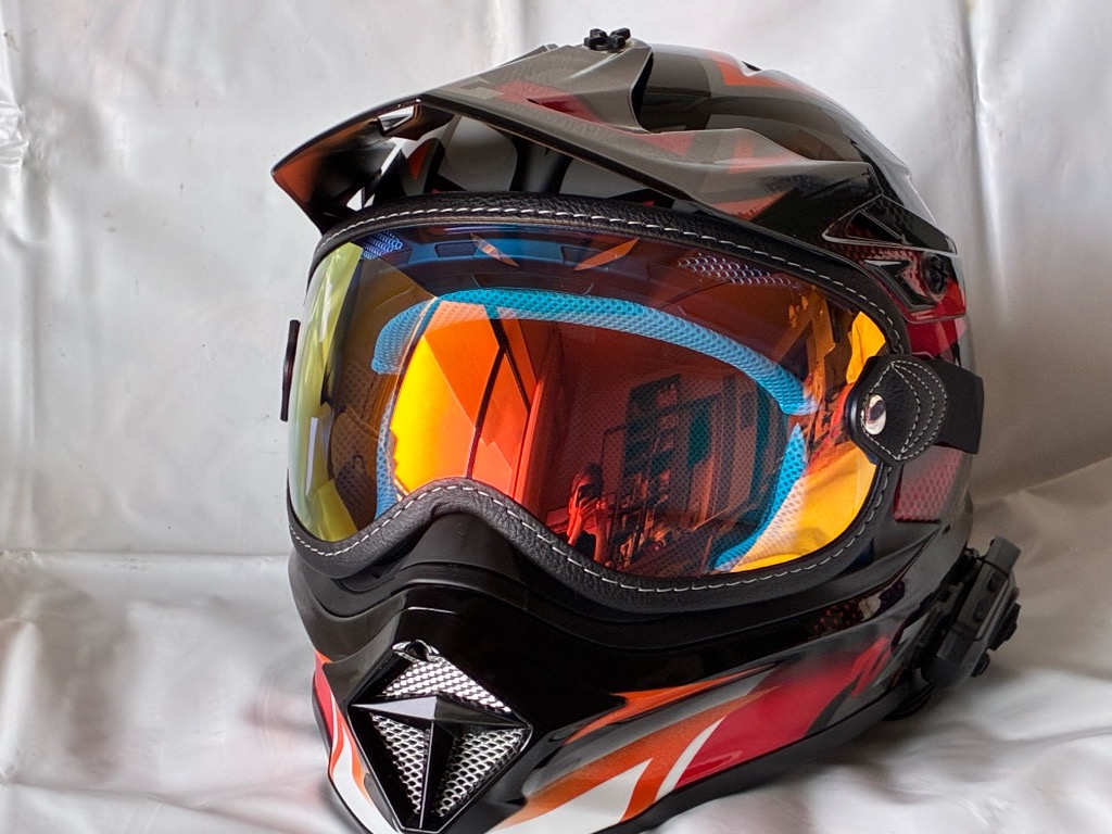 ヘルメットシールド　SHOEI SHOEI EX-ZERO ゴーグル シールド レボォレッド EX-ZERO専用設計