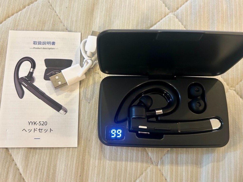 ワイヤレス イヤホン Bluetooth 5.0 ワイヤレスイヤホン 耳掛け型 ヘッドセット 片耳 高音質 iphone マイク内蔵 :yyk-520:hot  sale 通販 
