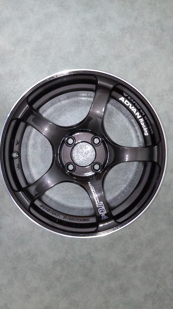 【たくあん】②ADVAN Racing TC-4 15インチ　ホイール2個 タイヤガーデン駒岡