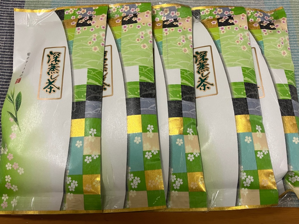 2026年産 緑茶深蒸し茶100g 5本 令和8年産（1番茶新芽農薬を散布し