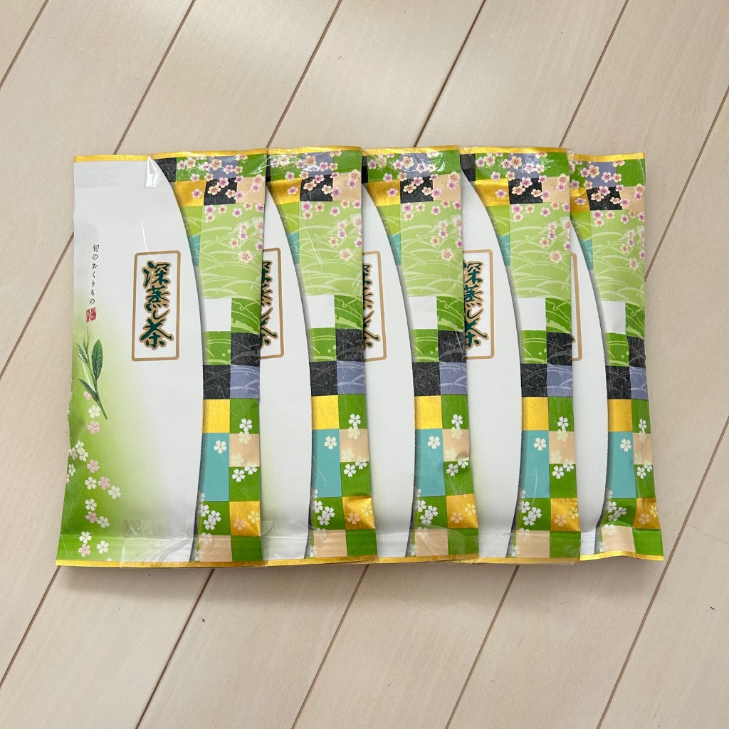 2026年産 緑茶深蒸し茶100g 5本 令和8年産（1番茶新芽農薬を散布し