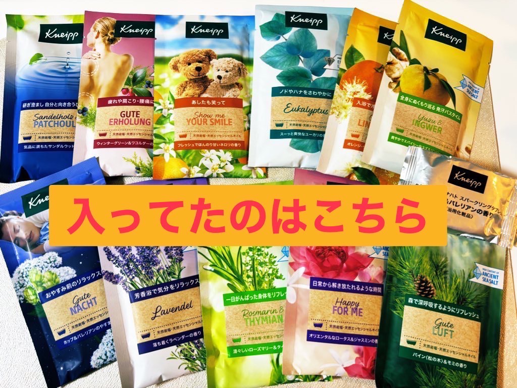 KNEIPP クナイプ バスソルト 個包装 アソート バスソルト12種類