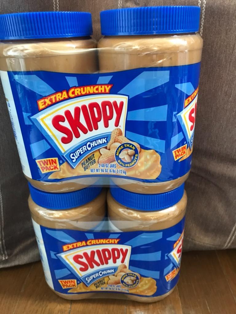 ☆まとめ買い☆SKIPPY スキッピー (924646) ピーナッツバター クランキー 粒あり (1.36kg×2本)×2セット パンやクラッカーには もちろん！調味料としても！[6] :826742-2:ひょっとこDEPO Yahoo!店 - 通販 - Yahoo!ショッピング