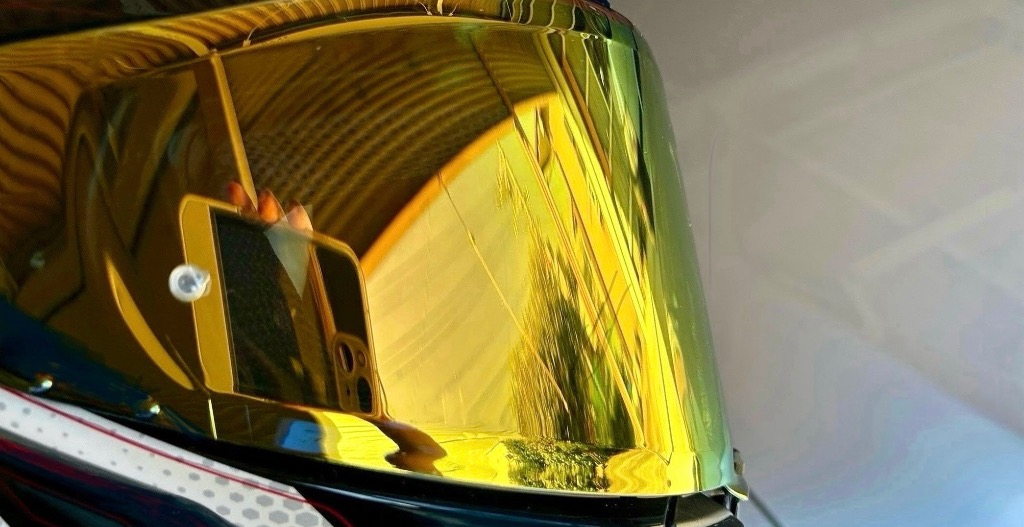 SHOEI純正　CWR-F2 スモークミラーゴールドシールド SHOEI ショウエイ シールド CWR-F2 スモークミラーシールド
