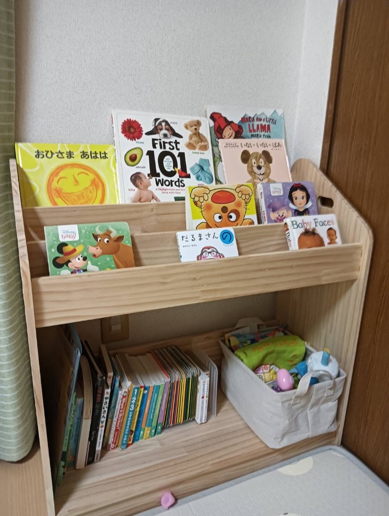 hzdmj 絵本棚 小さい 本棚 絵本ラック 子供用 かわいい 大容量 収納