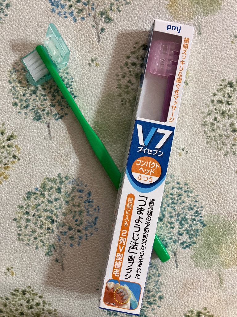 歯ブラシ V7 ブイセブン つまようじ法 コンパクトヘッド ビビッド