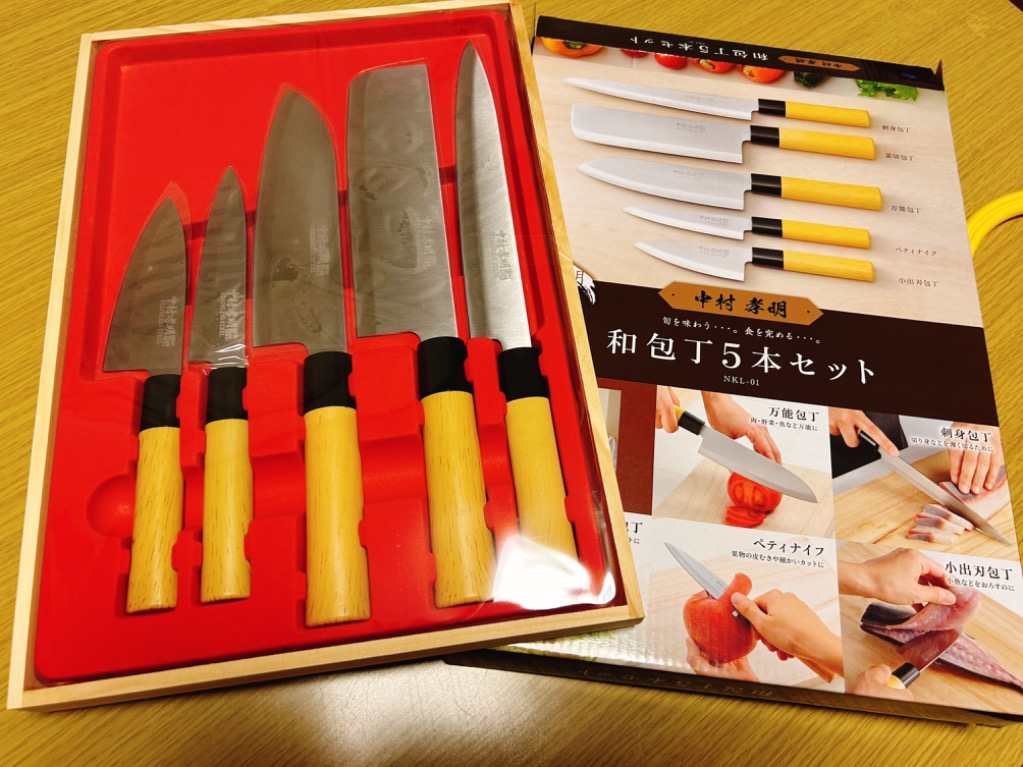 包丁セット 和包丁 5本入 刺身包丁 菜切包丁 万能包丁 ペティ