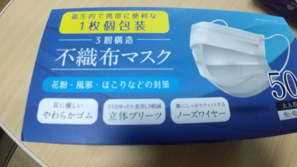 1枚個包装 3層構造 不織布マスク 50枚入り 携帯に便利 1枚ずつ個別袋入り 大人サイズ 息苦しさ軽減 立体プリーツ やわらかゴム 人気 ◇ 50P 個包装マスク:白 :20210428-mask:i-shop7 - 通販 - Yahoo!ショッピング