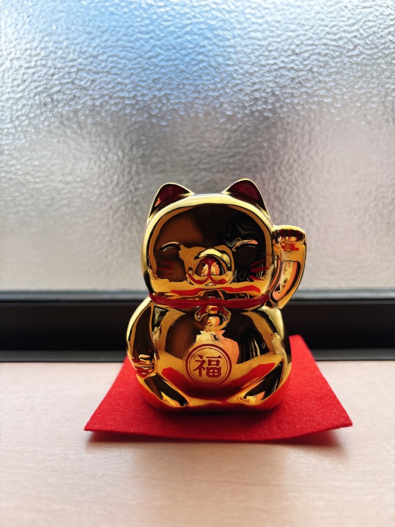 招き猫 貯金箱 商売繁盛 開店祝い 幸運 ゴールドバンク 金色の