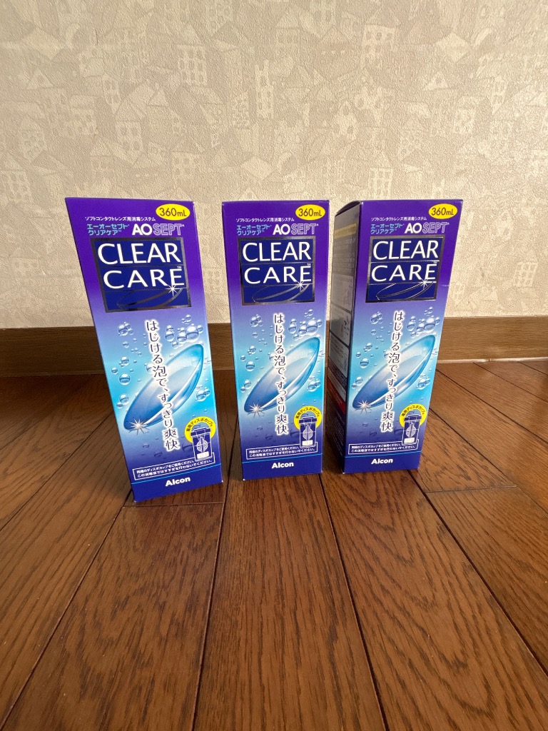 AOセプト アルコン エーオーセプト クリアケア 360ml×3本 洗浄液