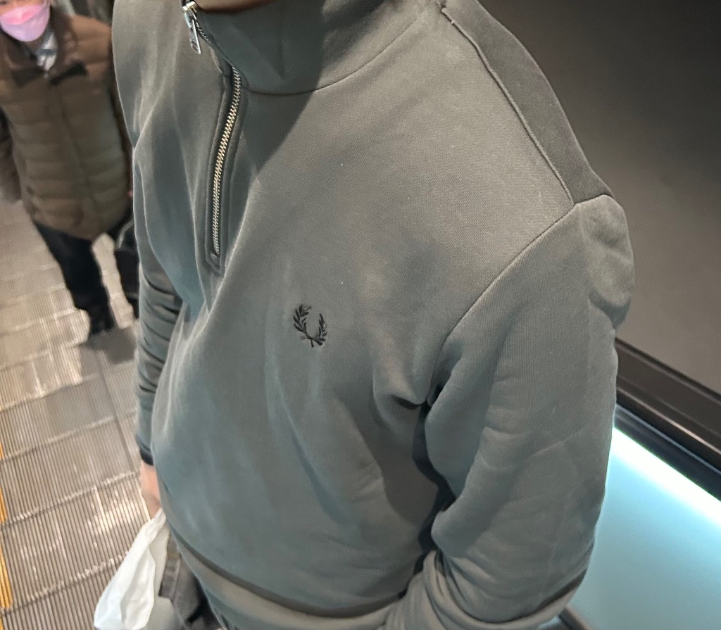 FRED PERRY フレッドペリー トレーナー メンズ ハーフ ジップ