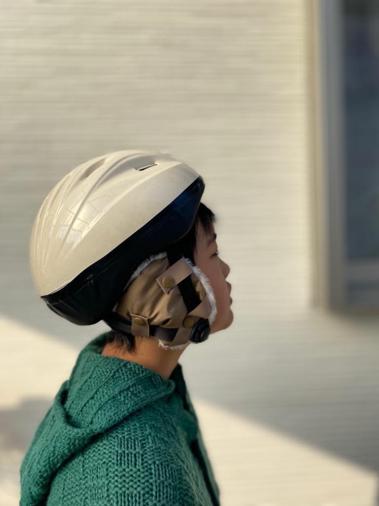 自転車 キッズ 耳当て (単品) イヤーマフ 防寒 子供用 フェイクファー ヘルメット取付 チャリカバリー :chari-EAR:1分の1 ヤフー店  通販 