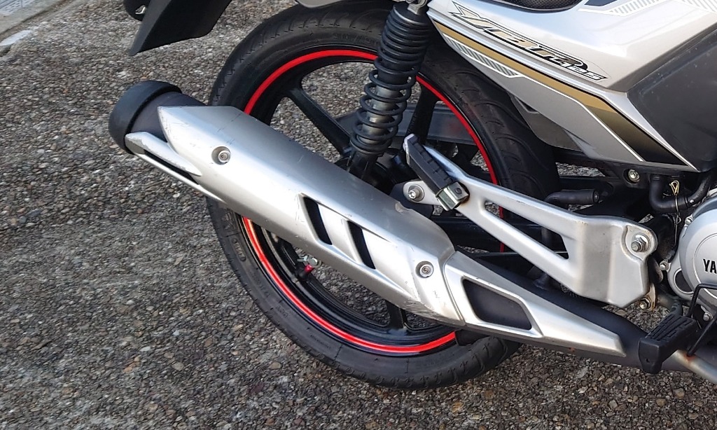 破損無YBR125純正マフラー フルエキ サイレンサー エキパイ 2MP0