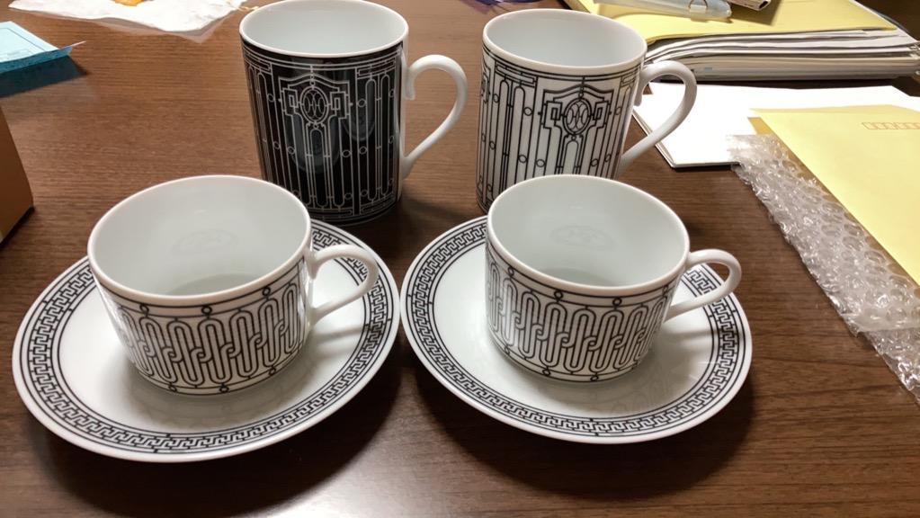 HERMES エルメス アッシュデコ マグカップ No.1＆2 300ml 2個