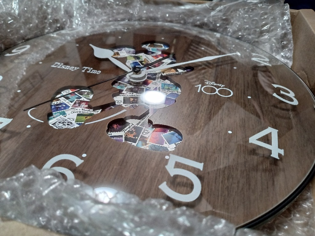 Disney ディズニー 100周年 掛 時計 100th Anniversary FW809B