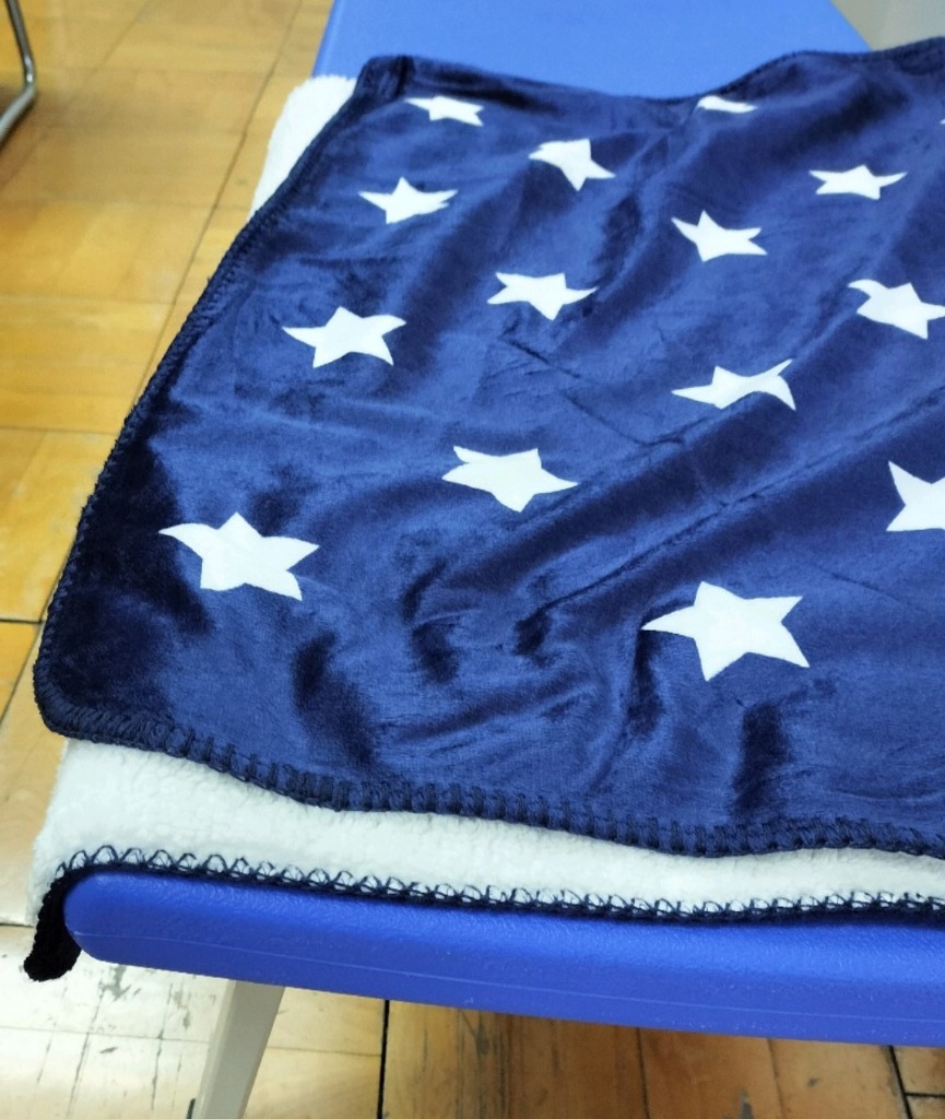 imaa 訳あり ブランケット ひざ掛け 星柄 ユニオンジャック 70cm
