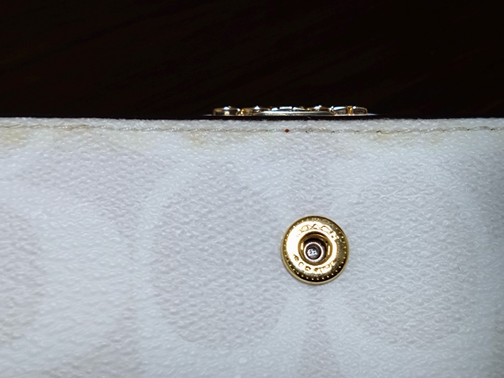 COACH　コーチ　C0082　二つ折り財布　チョーク×グレイシャーホワイト COACH コーチ 財布 二つ折り財布 FC0082 C0082 チョーク×グレイ