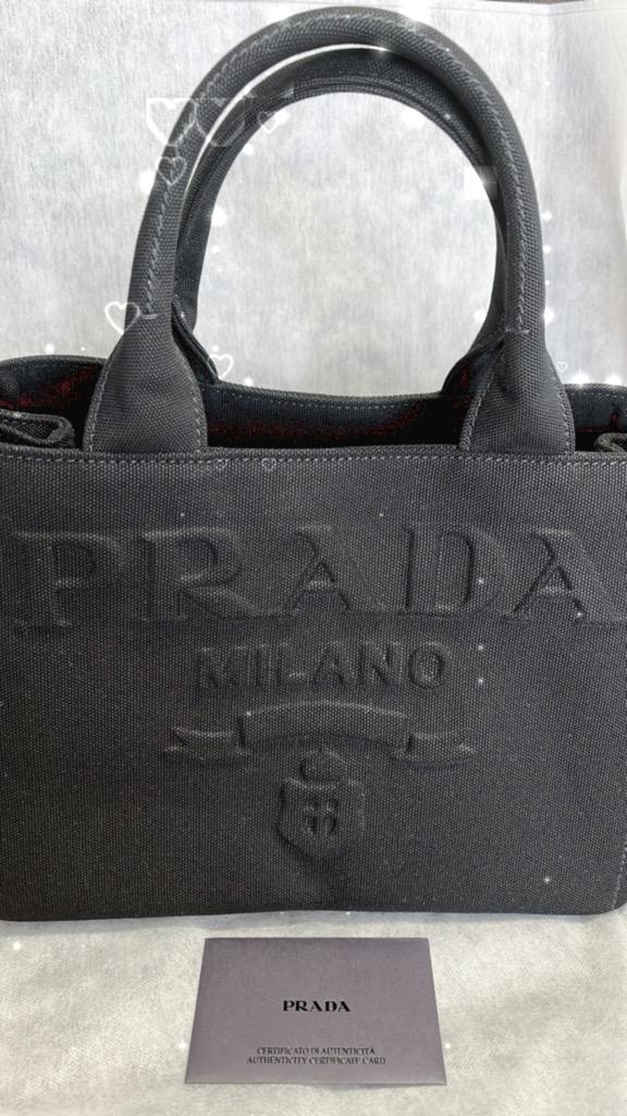 PRADA プラダ バッグ トートバッグ 1BG439 ZKI KAO ネロ カナパ