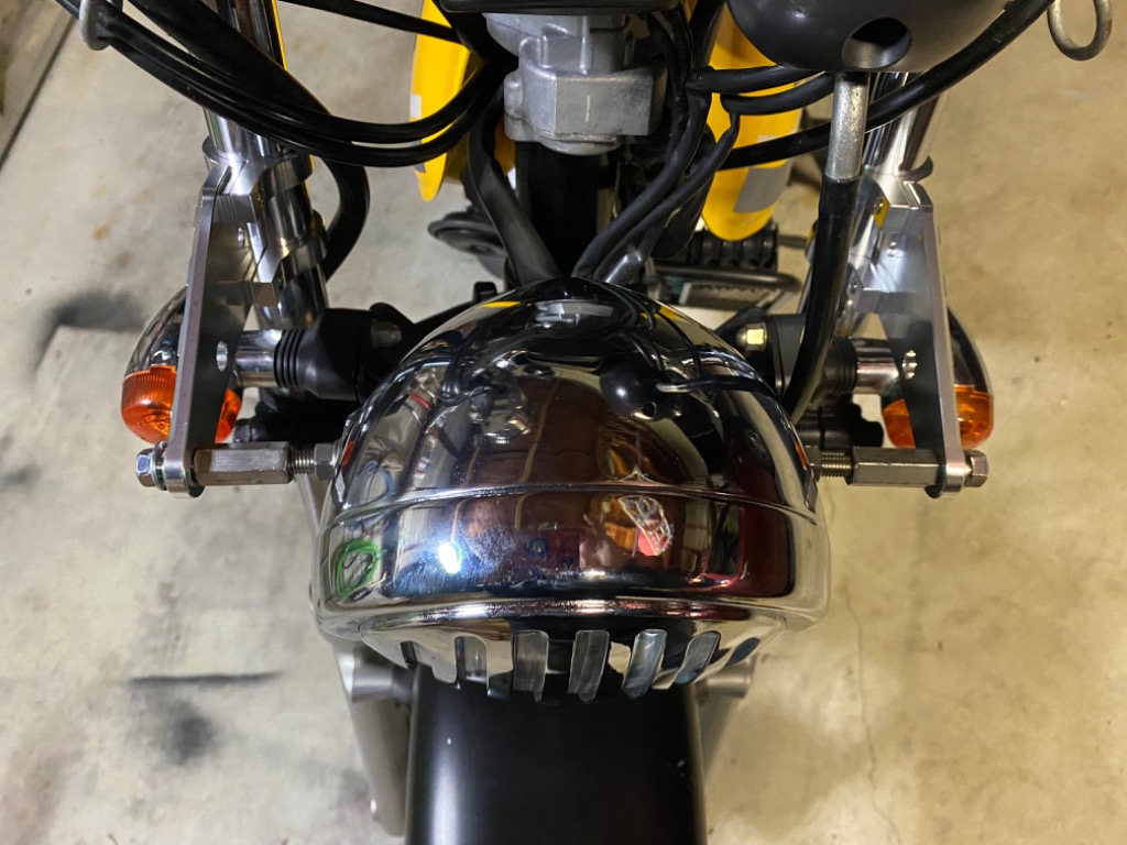 バイク ホーク CB250T アルミ削り出し ヘッドライトステー