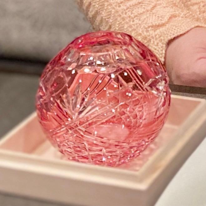 【KAGAMI】カガミクリスタルガラス　赤　江戸切子　花瓶　美品　箱付 楽天市場】【ポイント5倍キャンペーン】【メーカー直営店】江戸