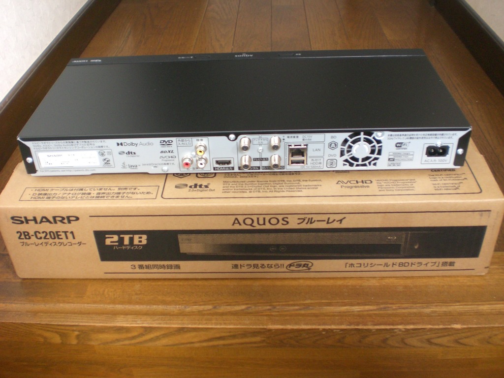 SHARP AQUOS ブルーレイ 2B-C20ET1 AQUOS ブルーレイ、DVD