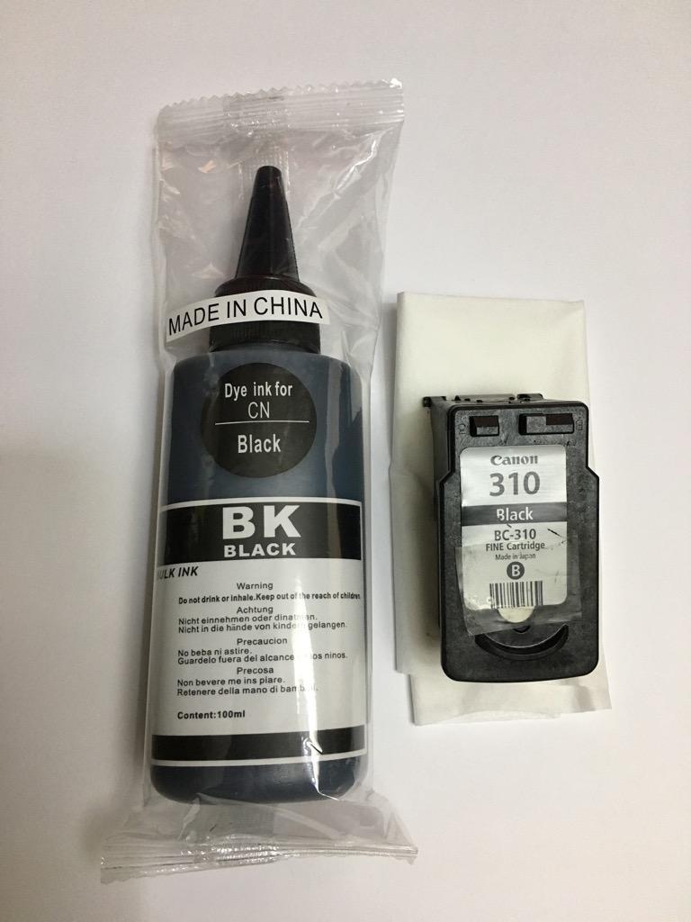 キャノン CANON プリンタ 用 詰め替え 互換インク100ml 染料 ブラック / 黒 / Black 補充用インクボトル (純正用詰め替え回数： 約15〜20回) :CN-100ml-BK:ink-LaLa - 通販 - Yahoo!ショッピング