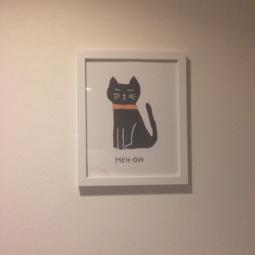 アートポスター 北欧 猫 パネル 壁掛け フレーム付き アートフレーム 