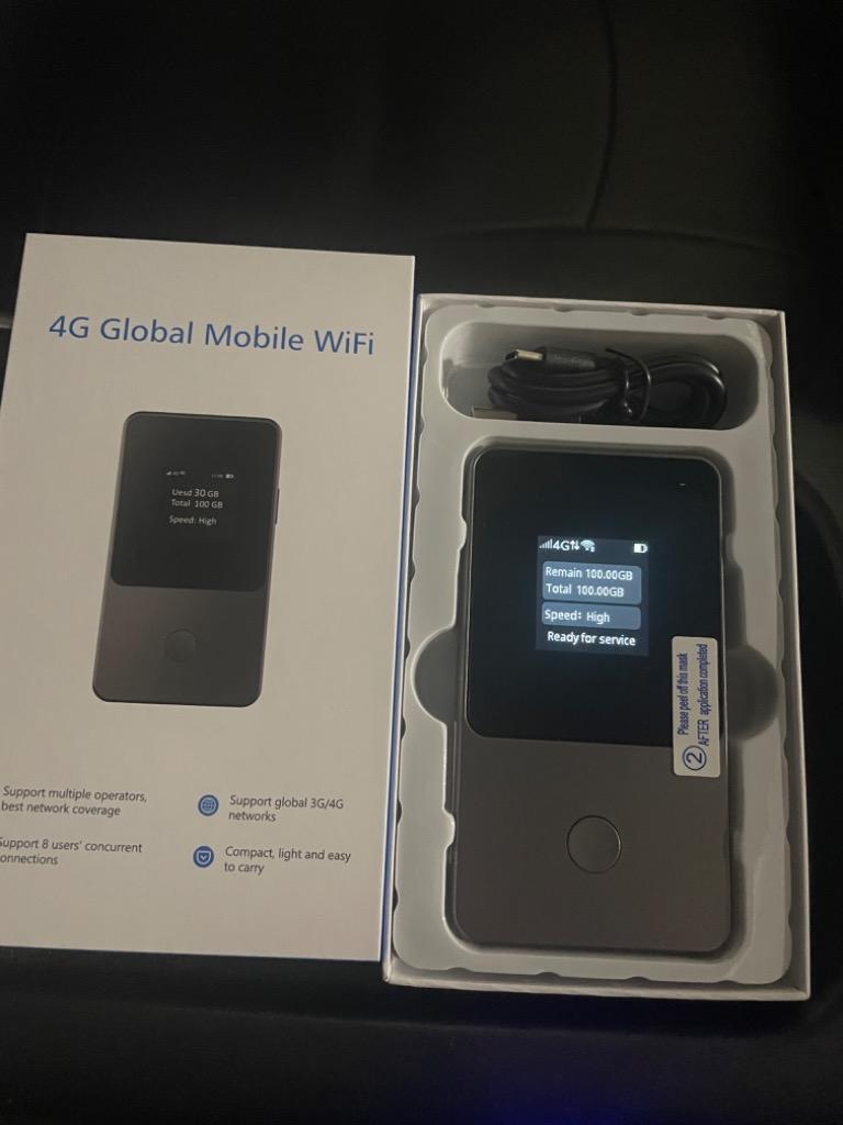 100GBデータ通信量付きモバイルルーターインスタントWiFi チャージwifi