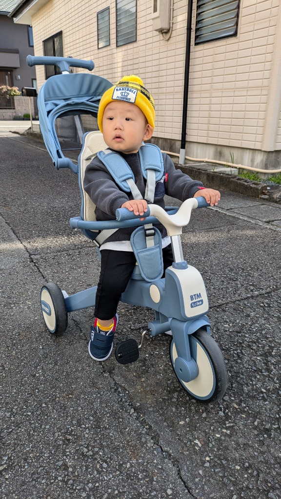 BTM 三輪車 ワンタッチ折りたたみ 高級 子供用三輪車 三輪車