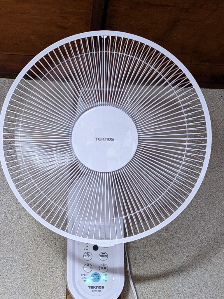 TEKNOS 30cm 壁掛け扇風機 IR-WF32R ホワイト 扇風機本体 - 最安値