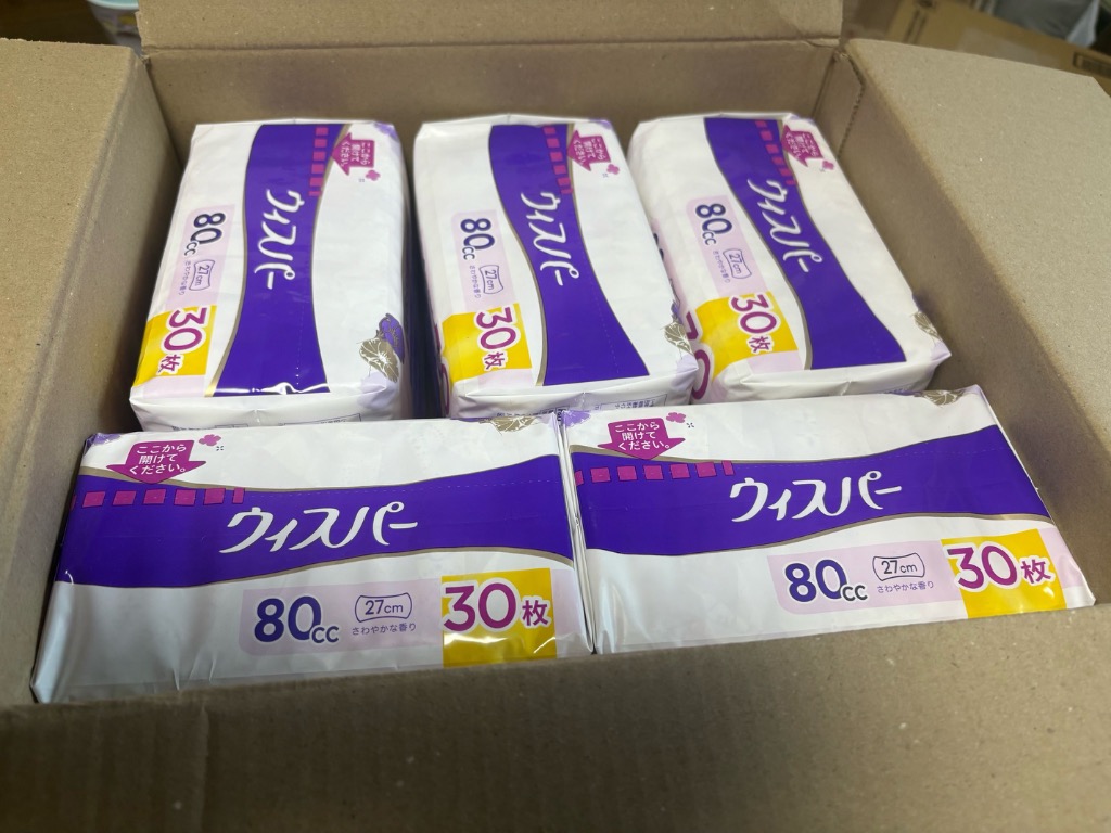P&G 吸水ケア ウィスパー うすさら安心 安心の中量用 80cc 24cm 30枚 5