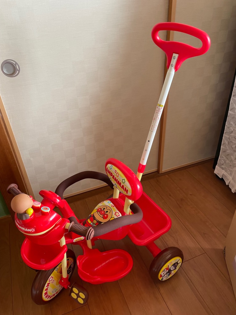 エムアンドエム 三輪車 1歳 手押し棒付き 2歳 3歳 子供用