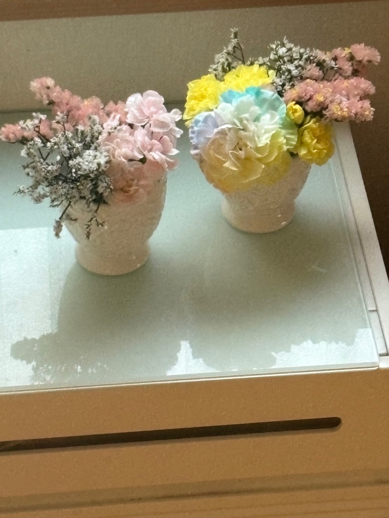 花と花瓶 額付 革の花瓶と額（小）Sun Flower
