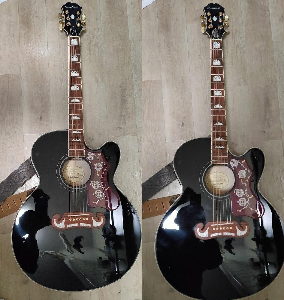 Epiphone / J-200EC Studio Black エピフォン アコギ (EJ-200SCE)エレアコ アコギ EJ200SCE  EJ-200 EJ200