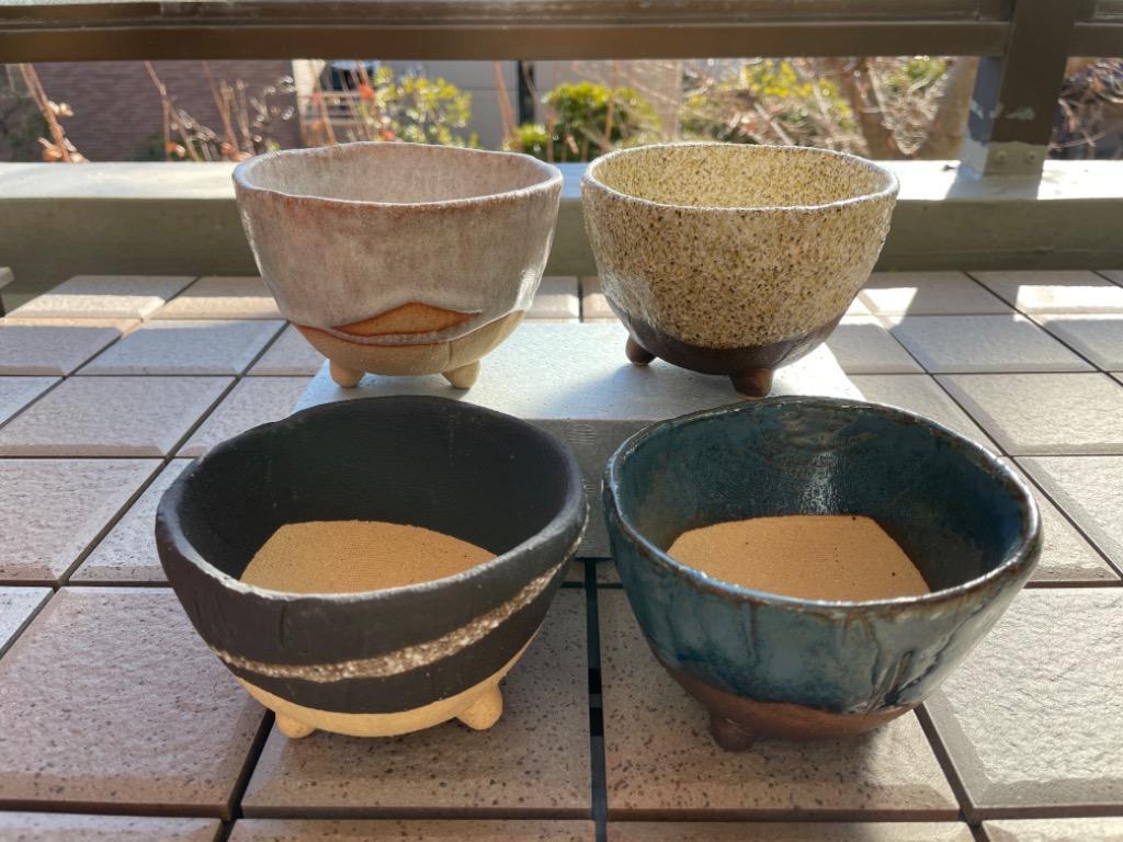 盆栽鉢　超お洒落なミニ植木鉢盆栽鉢信楽山野草サボテン多肉植3点 Amazon.co.jp: Facecolor 多肉植物鉢 3号鉢 盆栽鉢 釉掛け