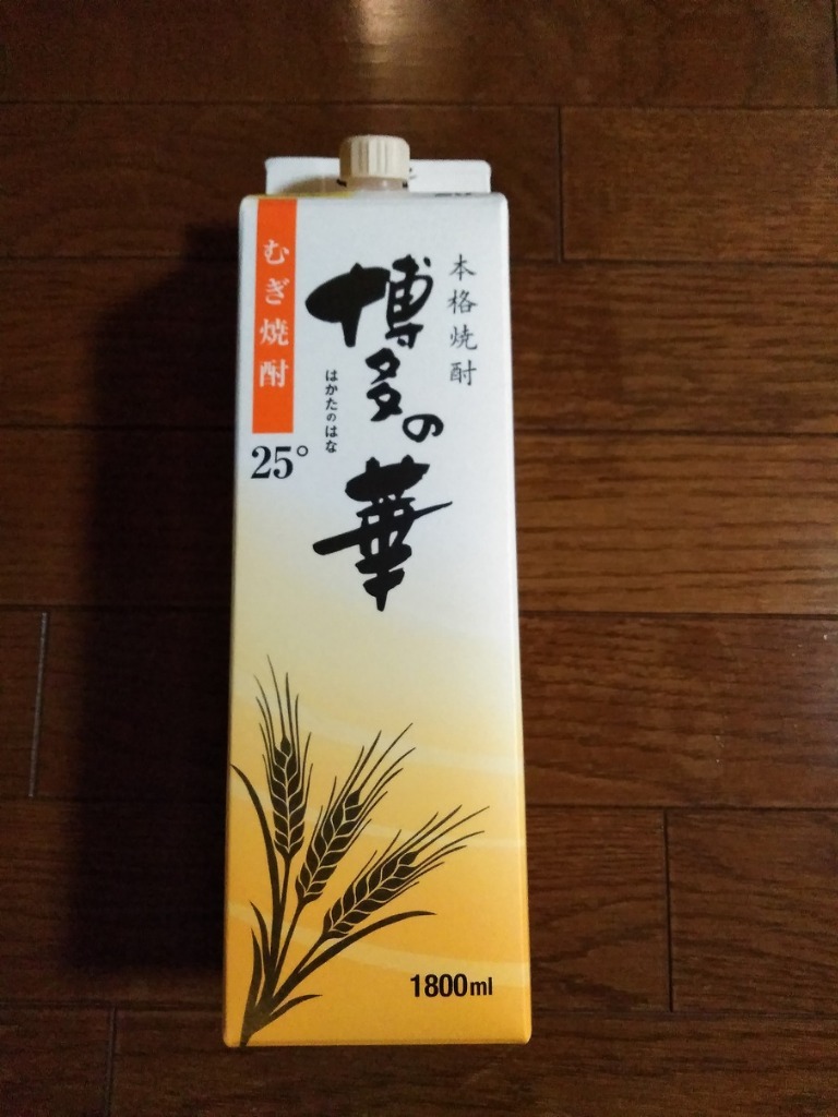 福徳長酒類 麦焼酎 25度博多の華 麦パック 1800ml 1.8L 6本 1